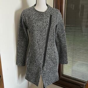 Banana Republic | Asymmetrical Zipper Long Coat Size S